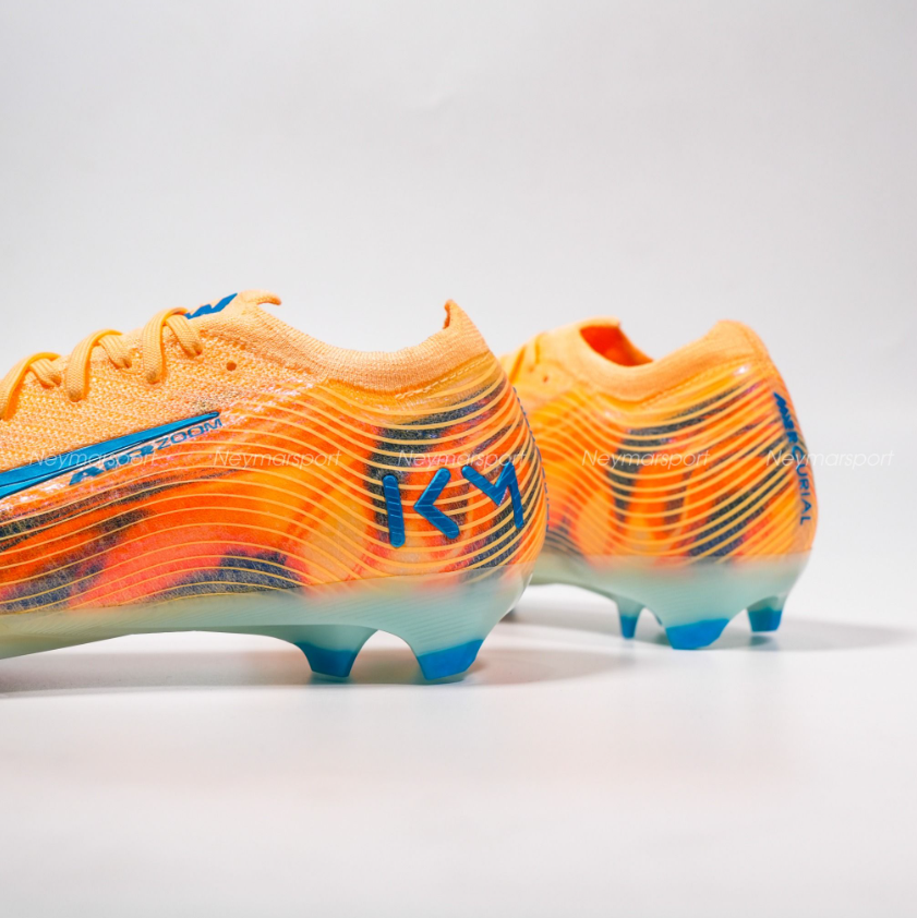 Nike Air Zoom Mercurial Vapor 16 Elite FG Mbappé Personal Edition - Melon Tint/Neo Turquoise/Igloo FQ8683-801